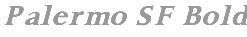 Palermo SF Bold Italic