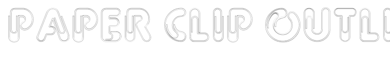 Paper Clip Outline