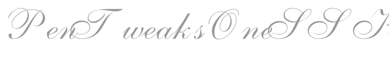 PenTweaksOneSSK