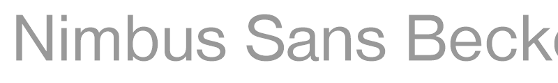Nimbus Sans Becker D