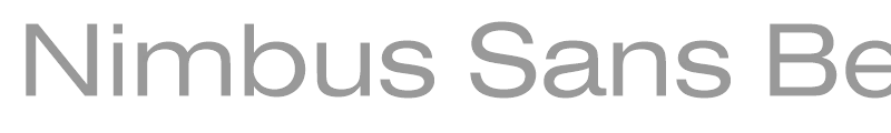 Nimbus Sans Becker DExt
