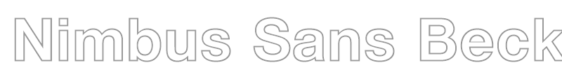 Nimbus Sans Becker OutDBol