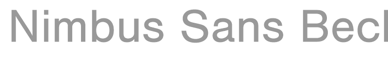 Nimbus Sans Becker T