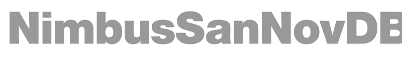 NimbusSanNovDBla