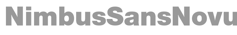 NimbusSansNovusT