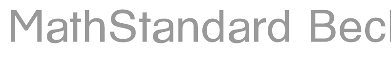 MathStandard Becker