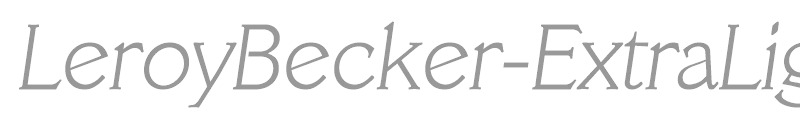 LeroyBecker-ExtraLight