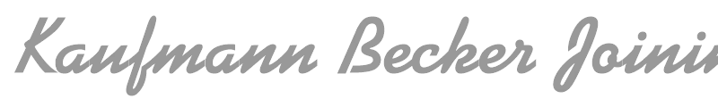 Kaufmann Becker Joining bold