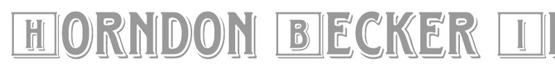 Horndon Becker Initials