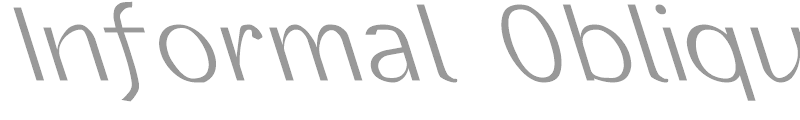 Informal Oblique Expressed Left