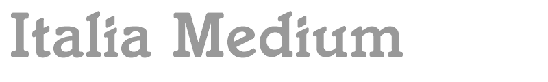 Italia Medium