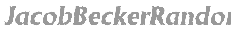 JacobBeckerRandom-ExtraBold