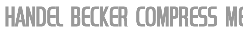 Handel Becker Compress Med