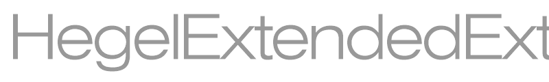HegelExtendedExtraLight