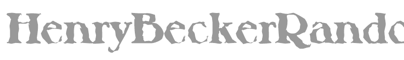 HenryBeckerRandom-ExtraBold