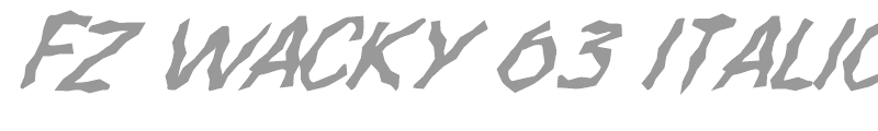 FZ WACKY 63 ITALIC