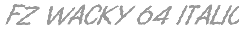 FZ WACKY 64 ITALIC