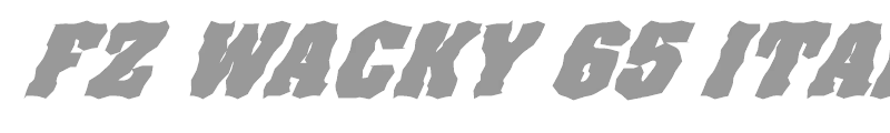 FZ WACKY 65 ITALIC