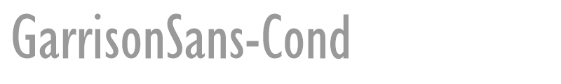 GarrisonSans-Cond