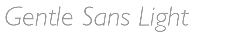 Gentle Sans Light