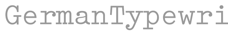GermanTypewriter