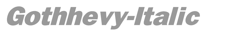 Gothhevy-Italic