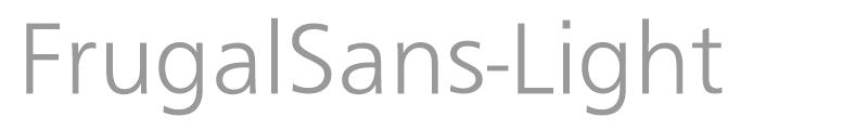 FrugalSans-Light