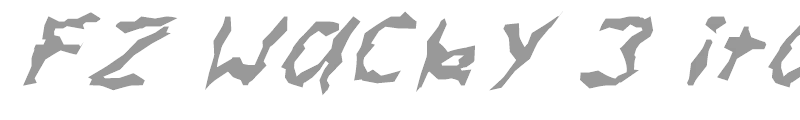 FZ WACKY 3 ITALIC
