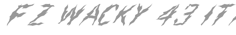 FZ WACKY 43 ITALIC