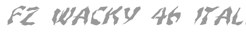 FZ WACKY 46 ITALIC