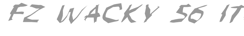 FZ WACKY 56 ITALIC