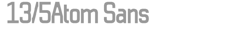 13/5 Atom Sans