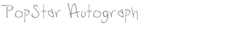 Popstar Autograph