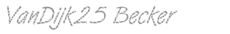 VanDijk25 Becker