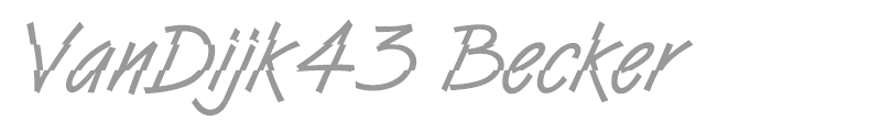 VanDijk43 Becker