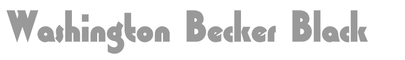 Washington Becker Black