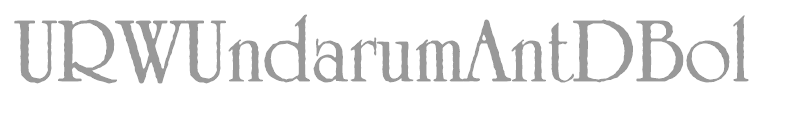 URWUndarumAntDBol