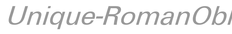 Unique-RomanOblique