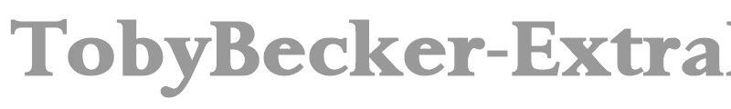TobyBecker-ExtraBold