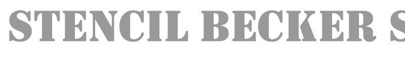 Stencil Becker Solid