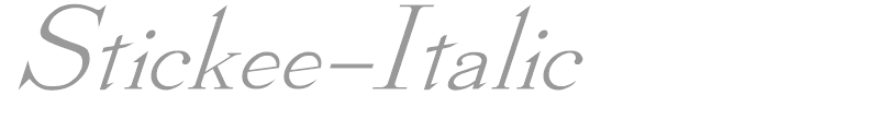 Stickee-Italic