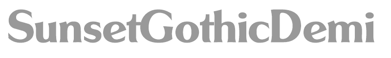 SunsetGothicDemi