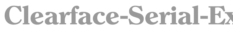 Clearface-Serial-ExtraBold