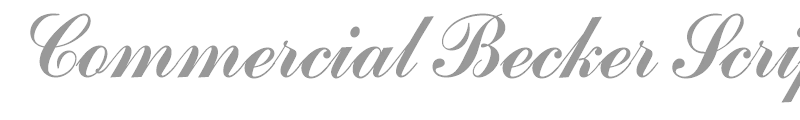 Commercial Becker Script