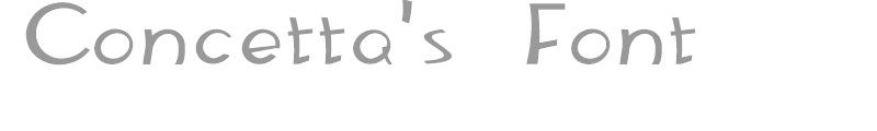 Concetta's Font