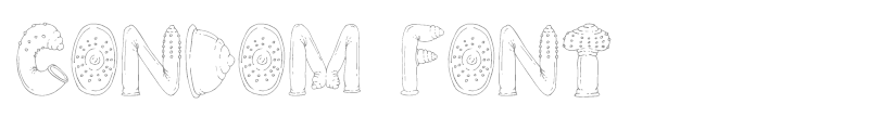 CONDOM FONT