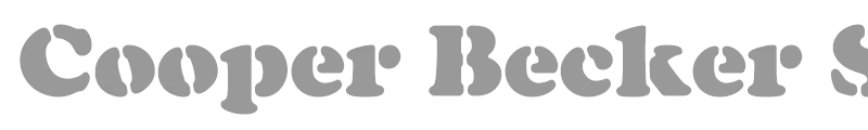 Cooper Becker Stencil