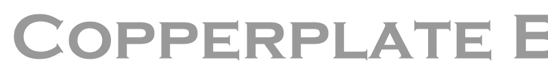 Copperplate Becker Bold