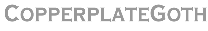 CopperplateGothicCond