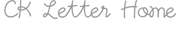 CK Letter Home